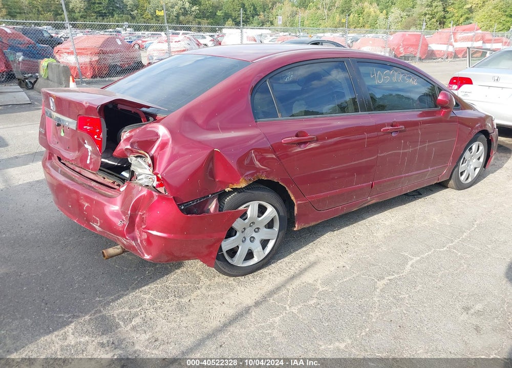 2009 HONDA CIVIC LX VIN: 2HGFA165X9H364775