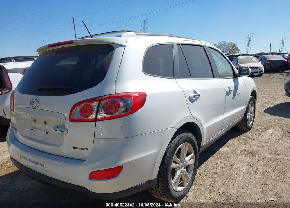2012 HYUNDAI SANTA FE LIMITED V6 VIN: 5XYZKDAG4CG105529
