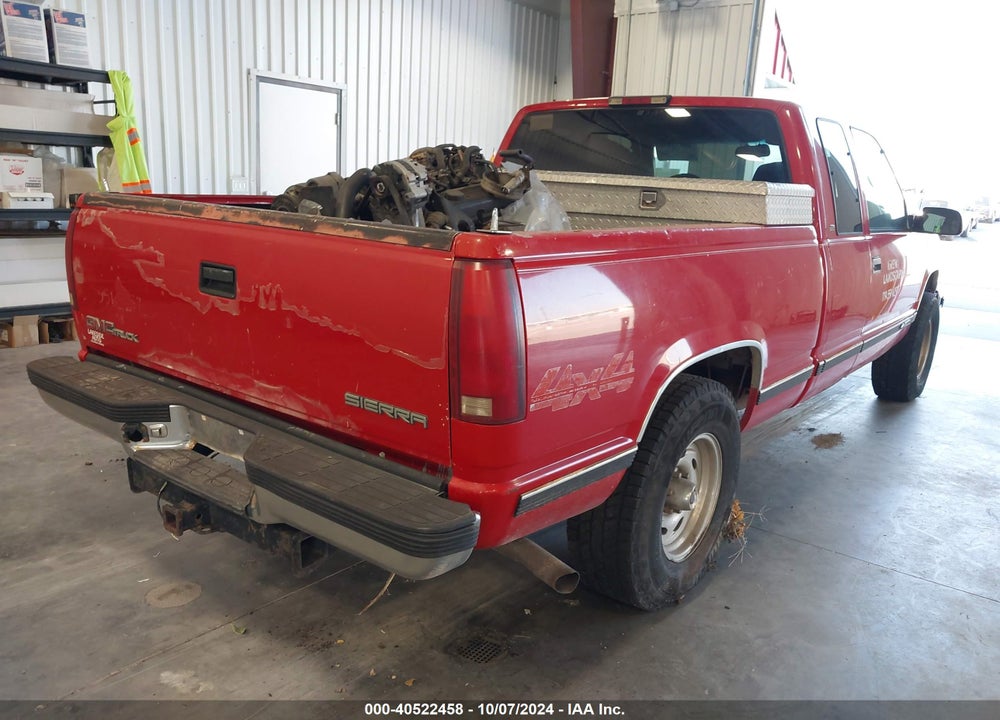 1997 CHEVROLET K1500 FLEETSIDE VIN: 2GCEK19R7V1291485