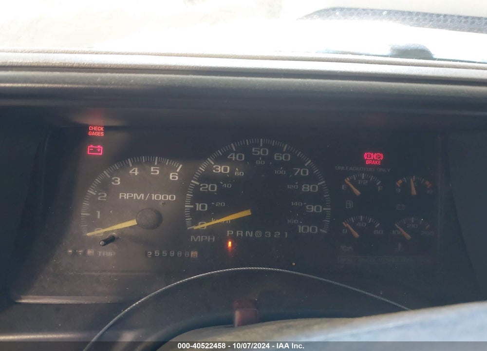 1997 CHEVROLET K1500 FLEETSIDE VIN: 2GCEK19R7V1291485