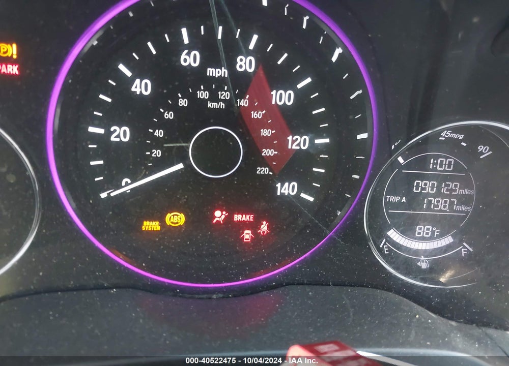2019 HONDA HR-V SPORT VIN: 3CZRU6H1XKG720281
