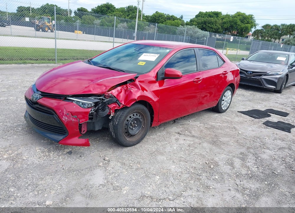2019 TOYOTA COROLLA LE VIN: 2T1BURHE5KC202827