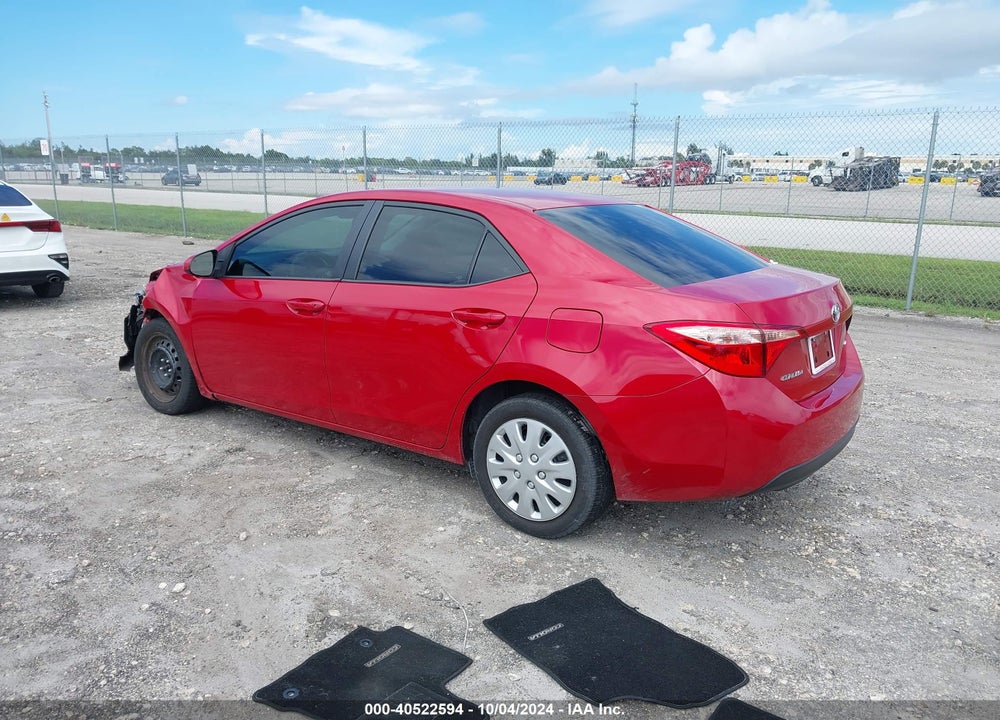 2019 TOYOTA COROLLA LE VIN: 2T1BURHE5KC202827