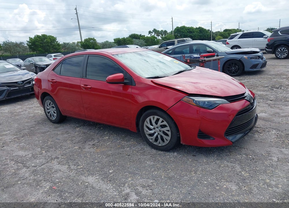 2019 TOYOTA COROLLA LE VIN: 2T1BURHE5KC202827