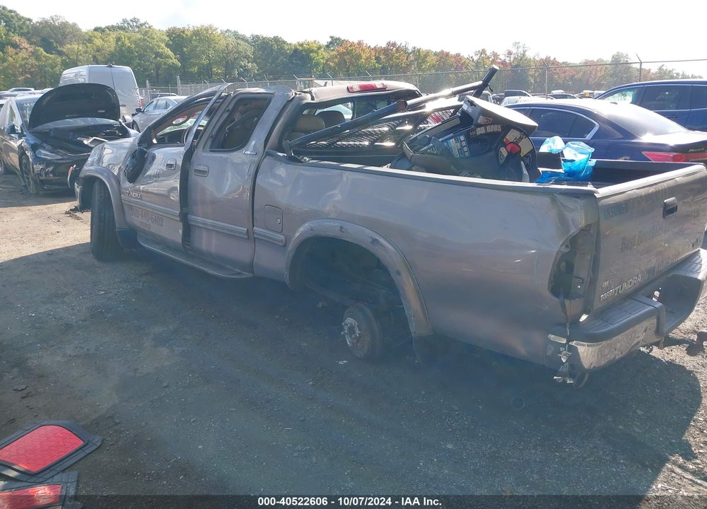 2001 TOYOTA TUNDRA LTD V8 VIN: 5TBRT38181S156419