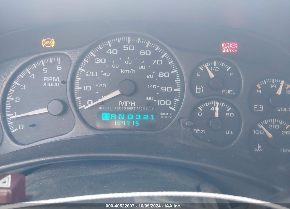 2001 CHEVROLET SILVERADO 1500HD LS VIN: 1GCGC13U61F203824
