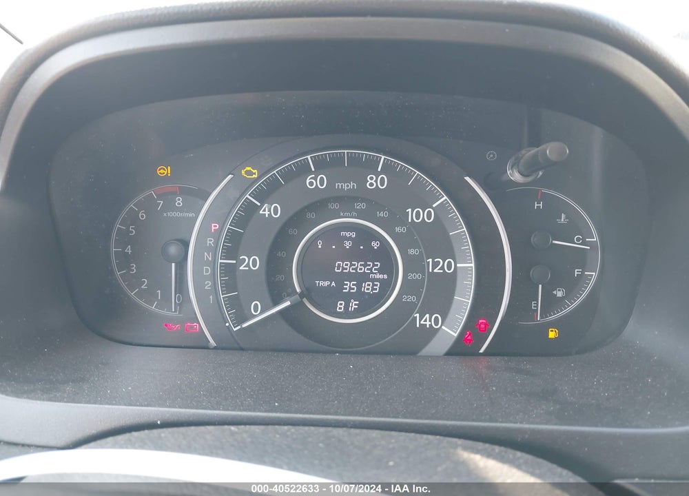 2013 HONDA CR-V LX VIN: 5J6RM3H30DL036734