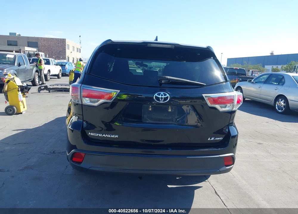2016 TOYOTA HIGHLANDER LE PLUS V6 VIN: 5TDBKRFHXGS256304