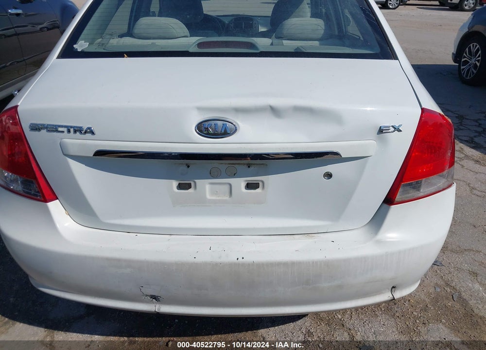 2009 KIA SPECTRA EX VIN: KNAFE221595634561
