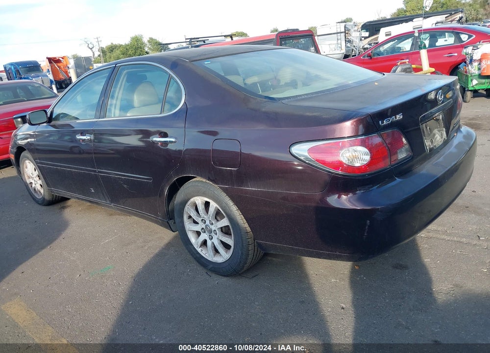 2003 LEXUS ES 300 VIN: JTHBF30G230089871