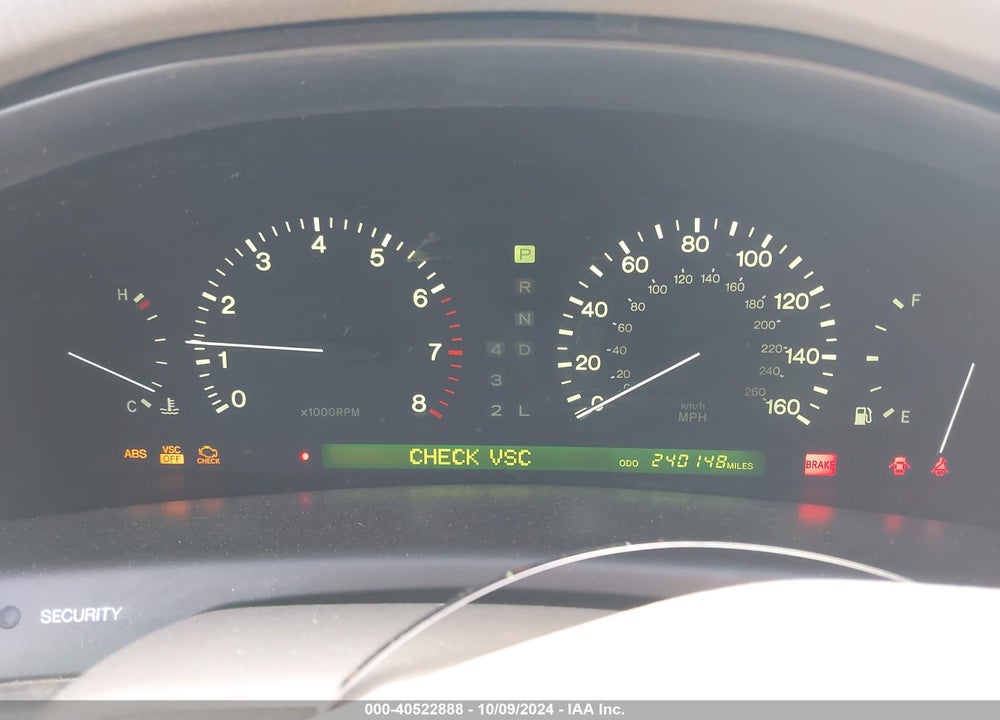 1998 LEXUS LS 400 VIN: JT8BH28F3W0138628