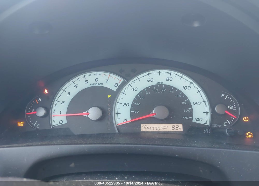 2009 TOYOTA CAMRY SE VIN: 4T1BE46K79U887320