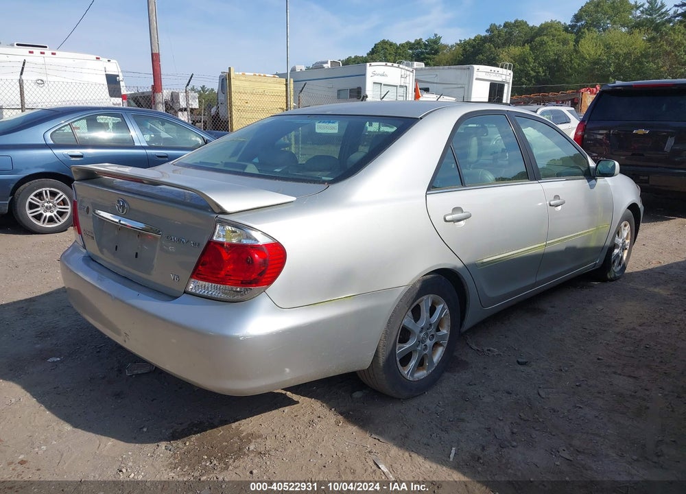 2005 TOYOTA CAMRY XLE V6 VIN: 4T1BF30K25U106200