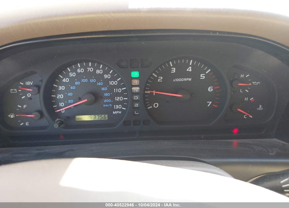 2001 TOYOTA LAND CRUISER VIN: JTEHT05J312012916