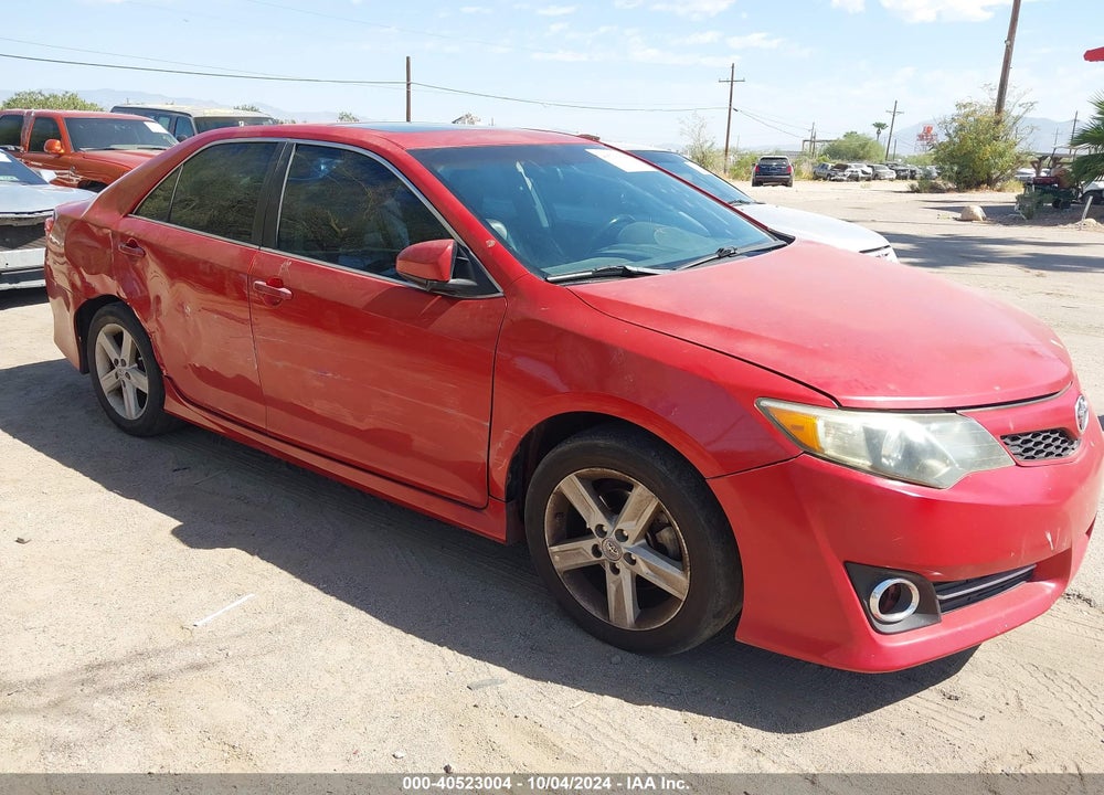 2012 TOYOTA CAMRY SE VIN: 4T1BF1FK2CU582102