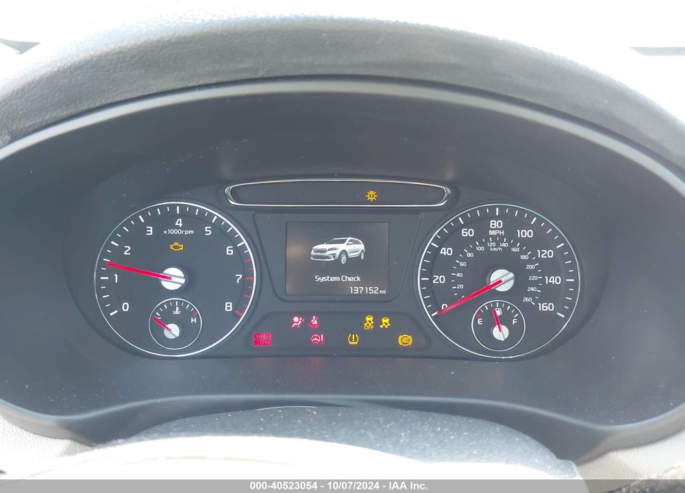 2019 KIA SORENTO 2.4L LX VIN: 5XYPGDA33KG440978