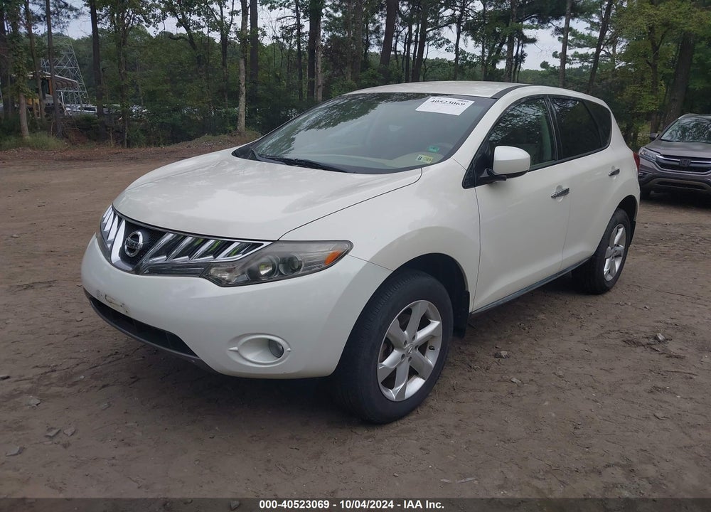 2009 NISSAN MURANO SL VIN: JN8AZ18W59W105124