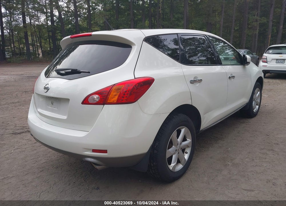 2009 NISSAN MURANO SL VIN: JN8AZ18W59W105124
