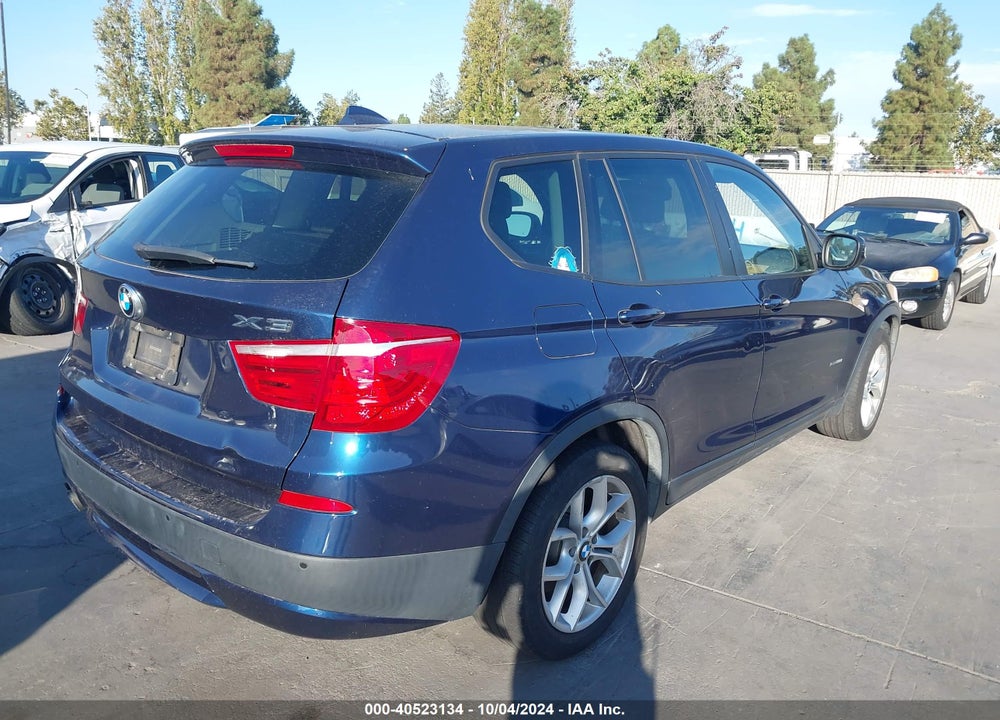2013 BMW X3 XDRIVE28I VIN: 5UXWX9C58D0A32476