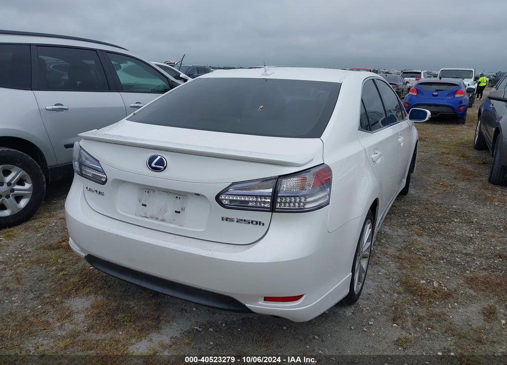 2010 LEXUS HS 250H PREMIUM VIN: JTHBB1BA0A2037813