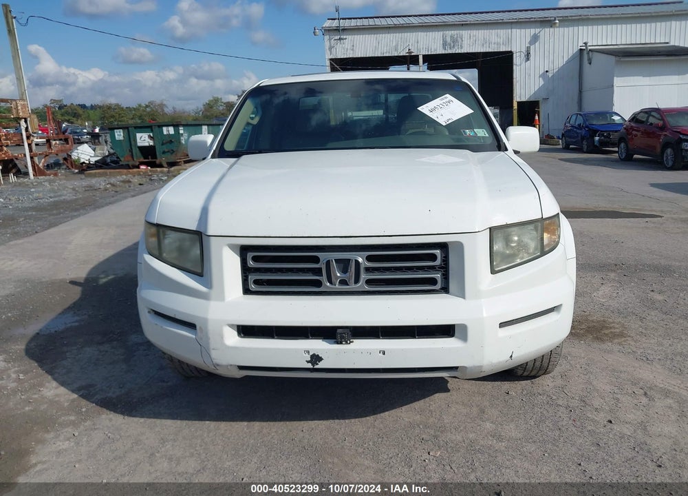 2007 HONDA RIDGELINE RTL VIN: 2HJYK16557H521948