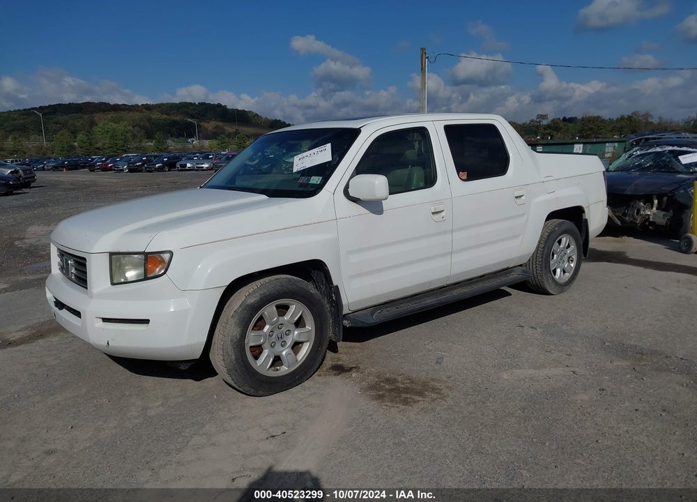 2007 HONDA RIDGELINE RTL VIN: 2HJYK16557H521948