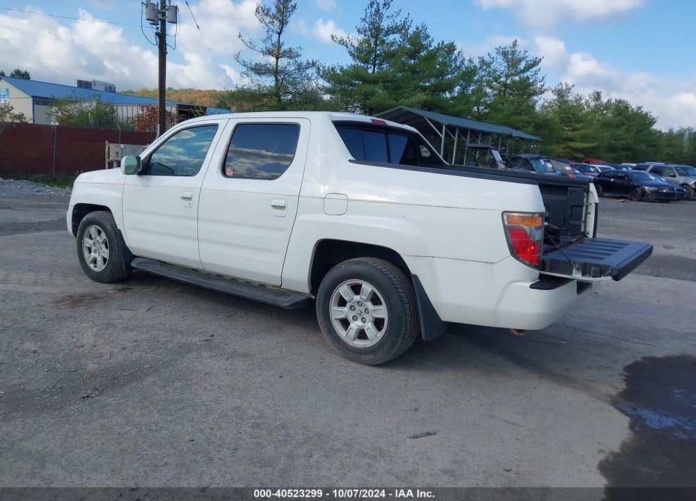 2007 HONDA RIDGELINE RTL VIN: 2HJYK16557H521948