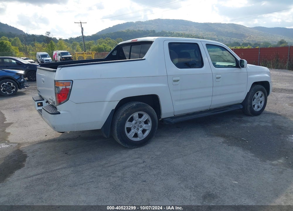 2007 HONDA RIDGELINE RTL VIN: 2HJYK16557H521948