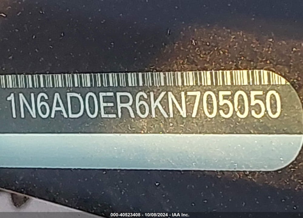 2019 NISSAN FRONTIER S VIN: 1N6AD0ER6KN705050
