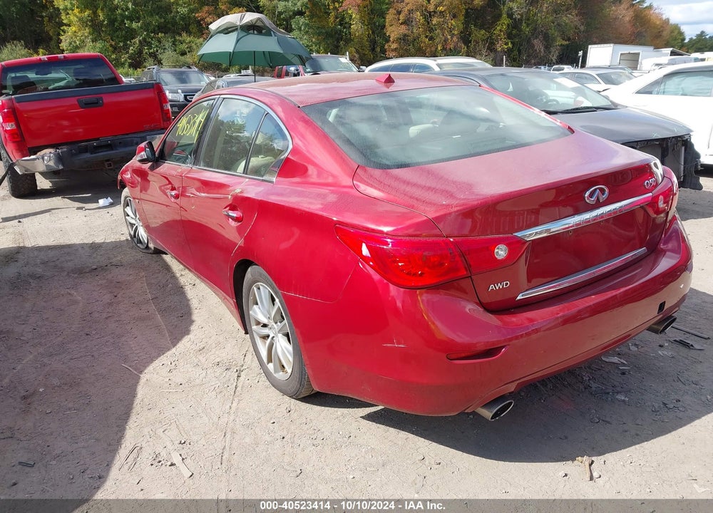 2014 INFINITI Q50 PREMIUM VIN: JN1BV7ARXEM705617