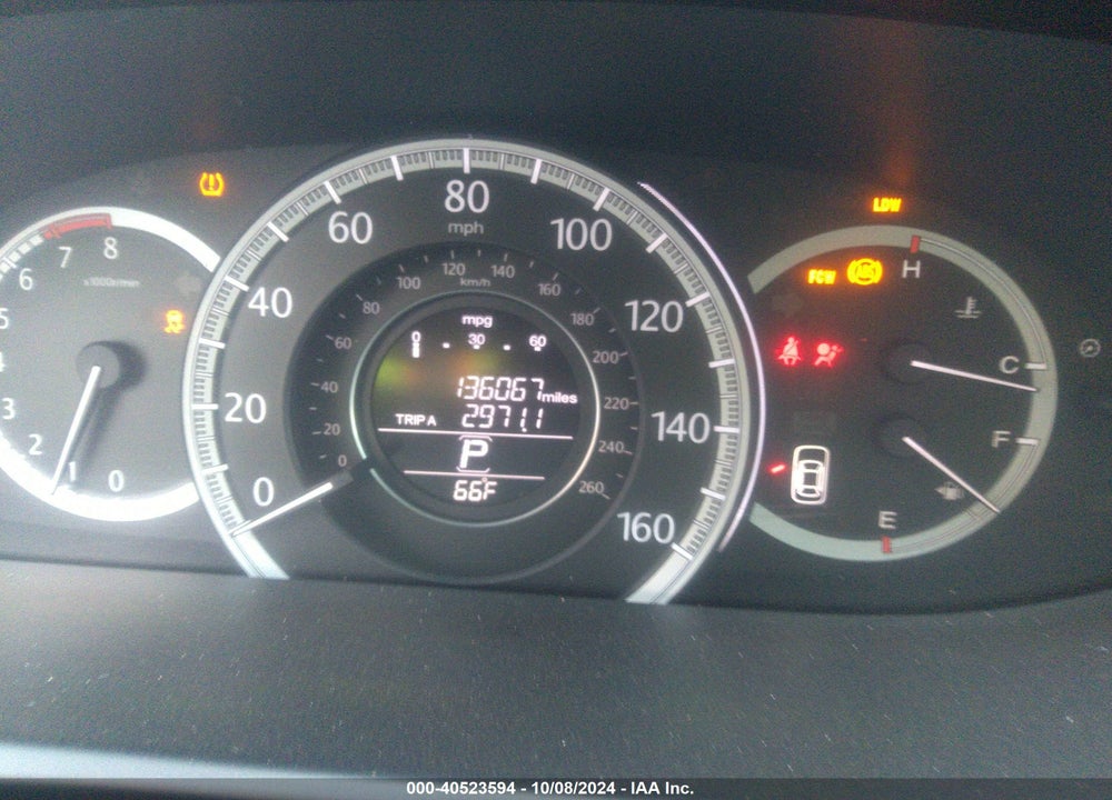2013 HONDA ACCORD EX-L V-6 VIN: 1HGCR3F8XDA020114