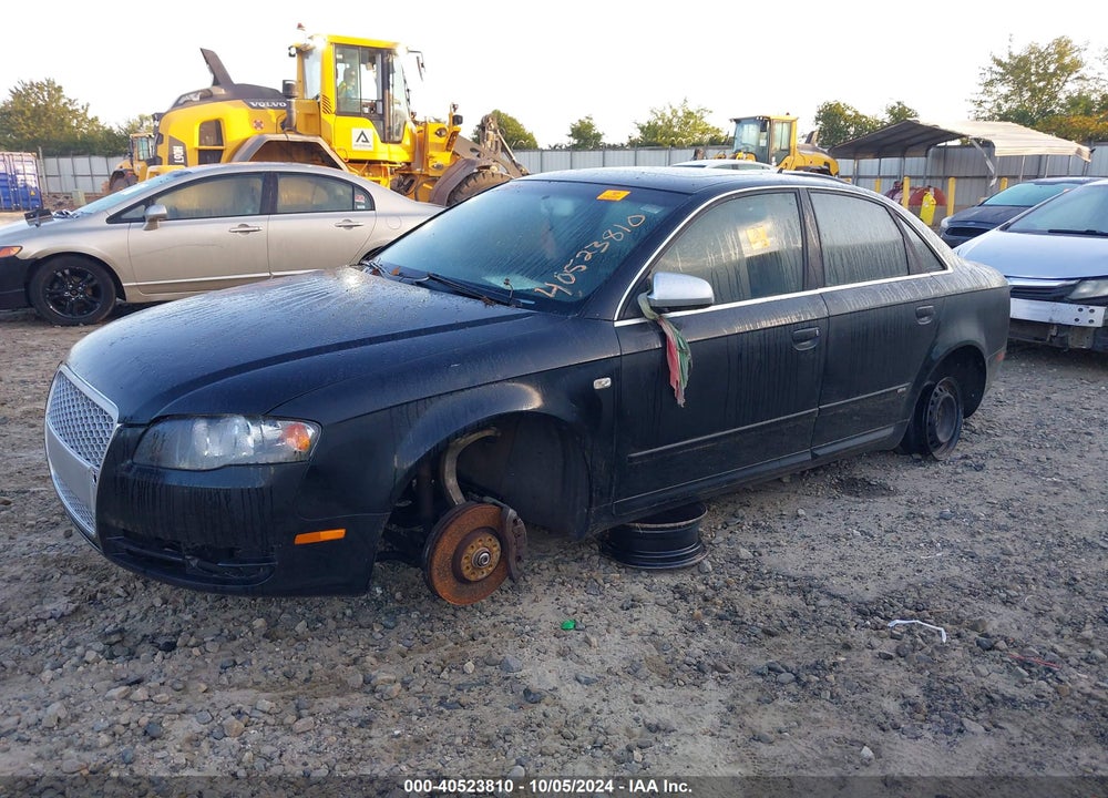 2007 AUDI A4 2.0T VIN: WAUEF98E37A042592