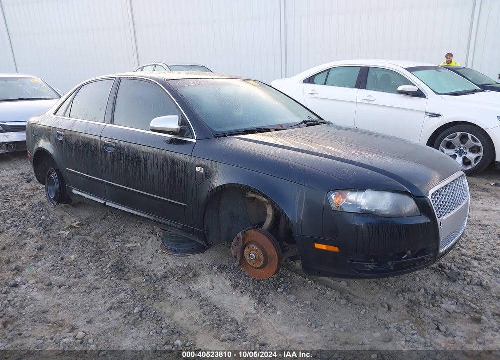 2007 AUDI A4 2.0T VIN: WAUEF98E37A042592