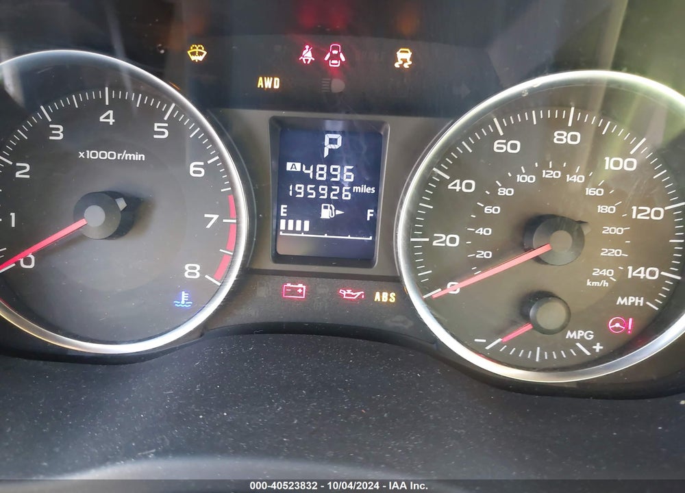 2013 SUBARU XV CROSSTREK 2.0I LIMITED VIN: JF2GPAKC7DH207551