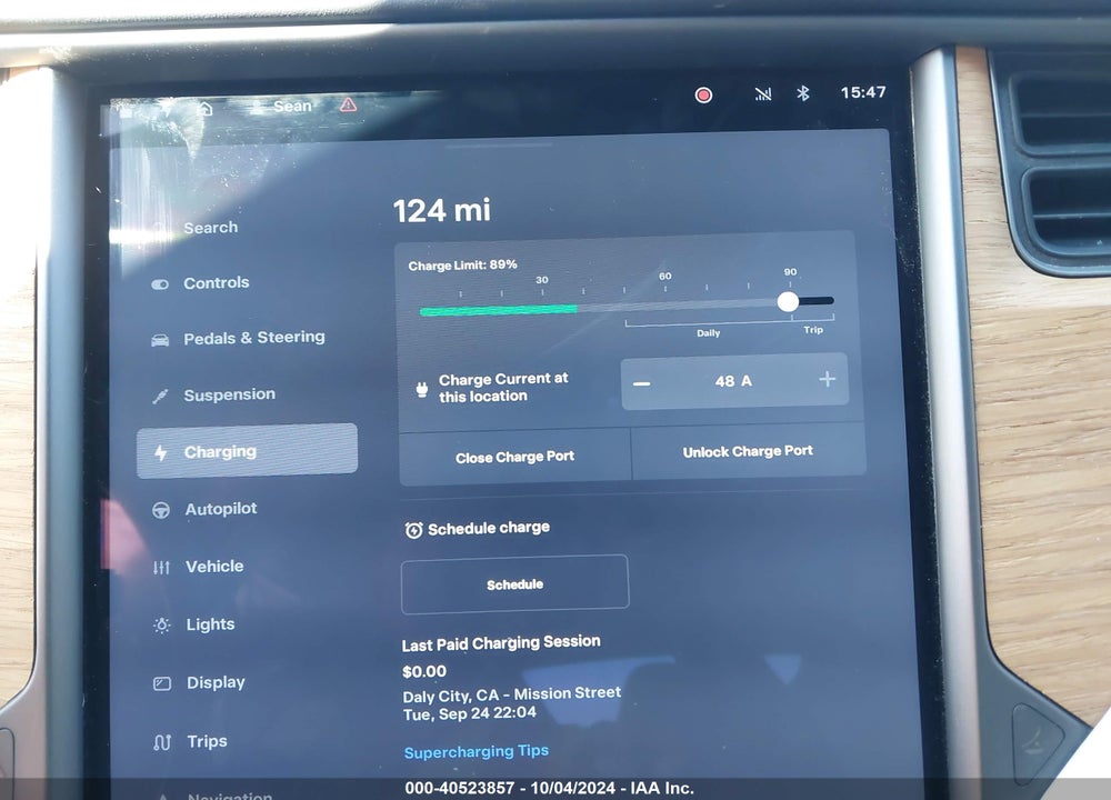 2019 TESLA MODEL S 100D/75D/LONG RANGE/STANDARD RANGE VIN: 5YJSA1E28KF335033
