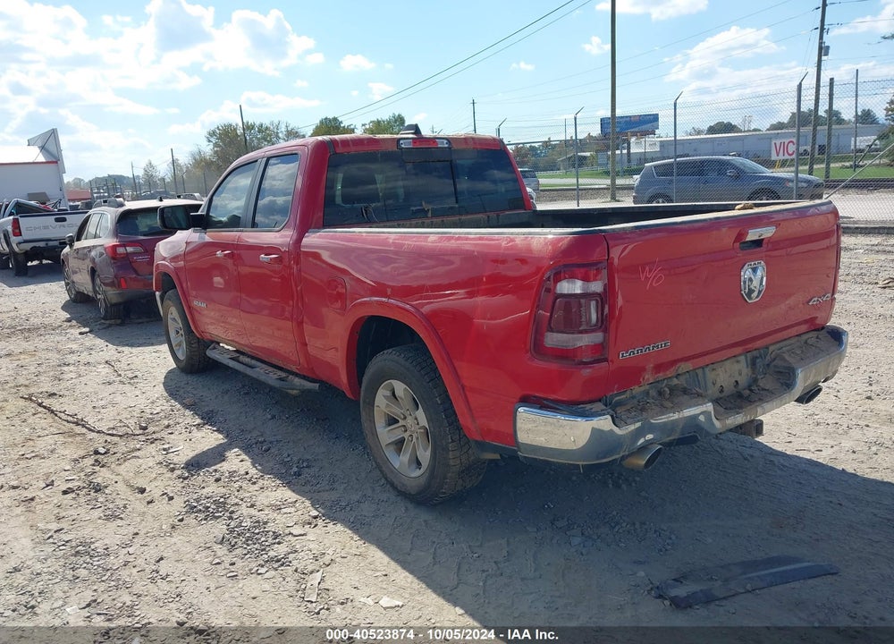 2019 RAM 1500 LAIE  4X4 6'4 BOX VIN: 1C6SRFDT8KN668731
