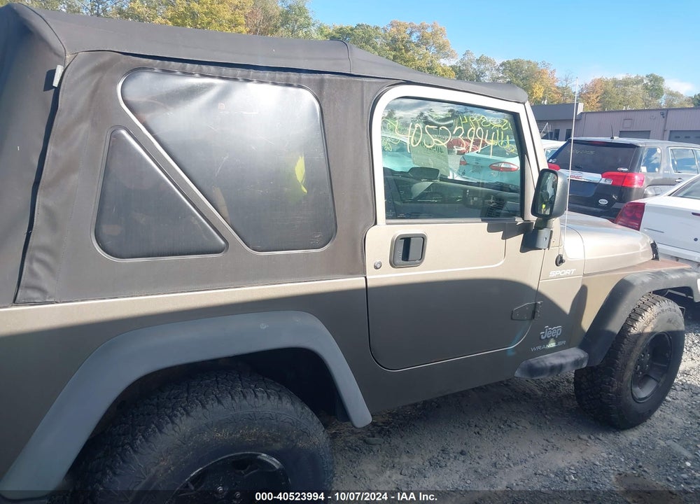 2003 JEEP WRANGLER SPORT VIN: 1J4FA49S23P302754