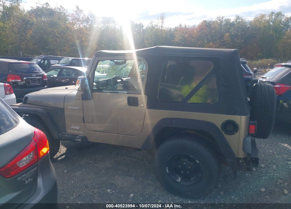 2003 JEEP WRANGLER SPORT VIN: 1J4FA49S23P302754