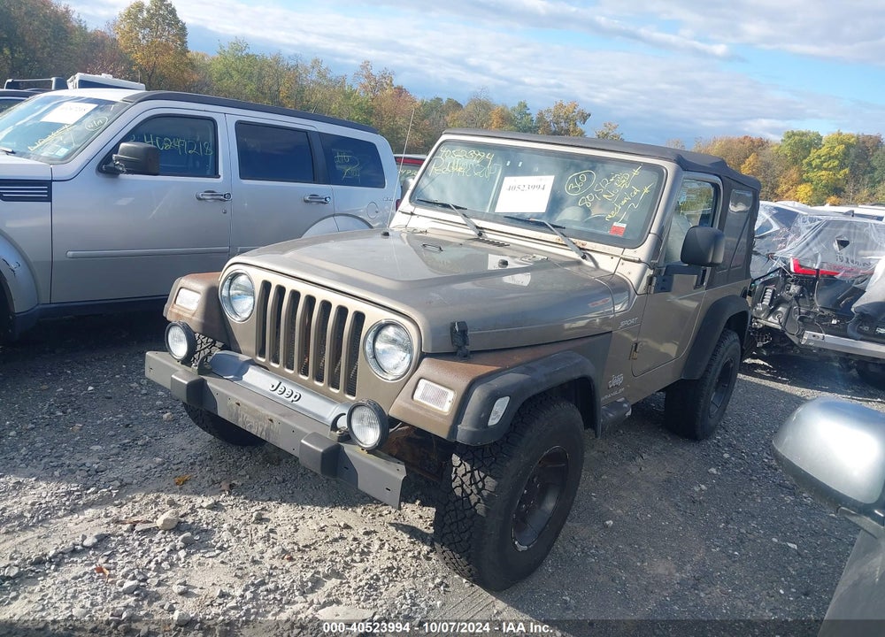 2003 JEEP WRANGLER SPORT VIN: 1J4FA49S23P302754