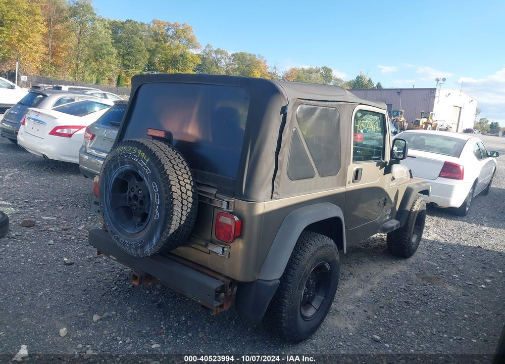 2003 JEEP WRANGLER SPORT VIN: 1J4FA49S23P302754