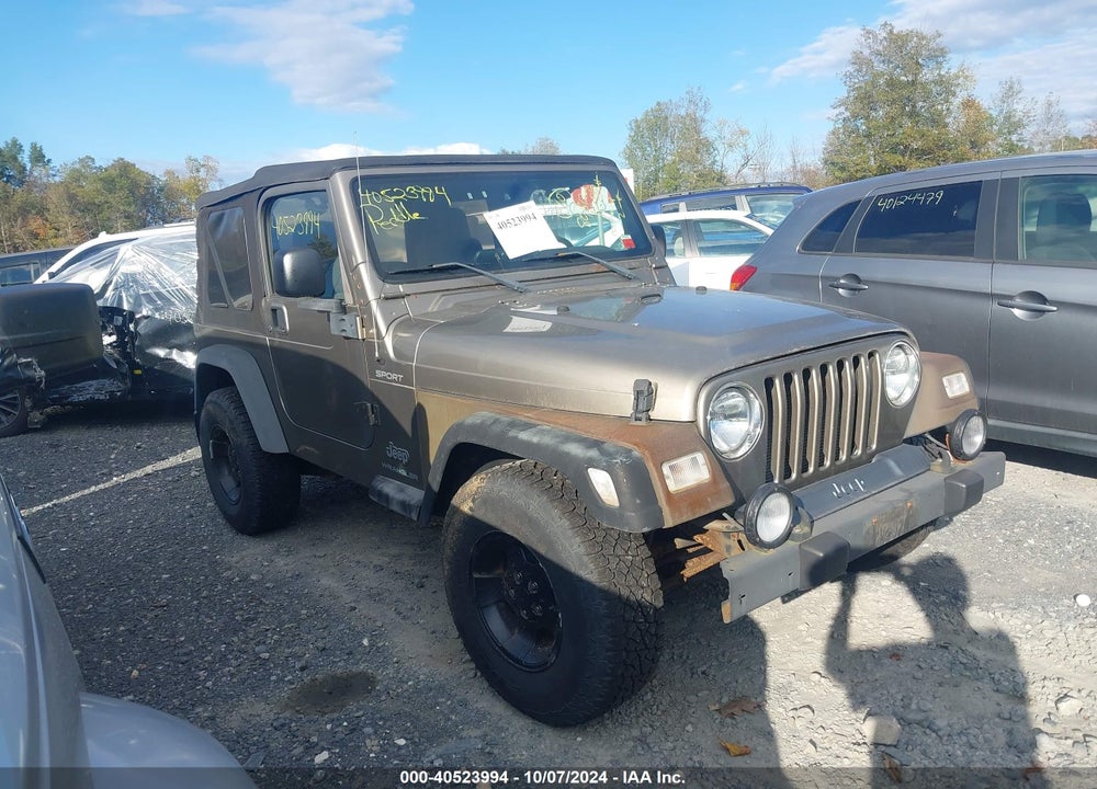2003 JEEP WRANGLER SPORT VIN: 1J4FA49S23P302754