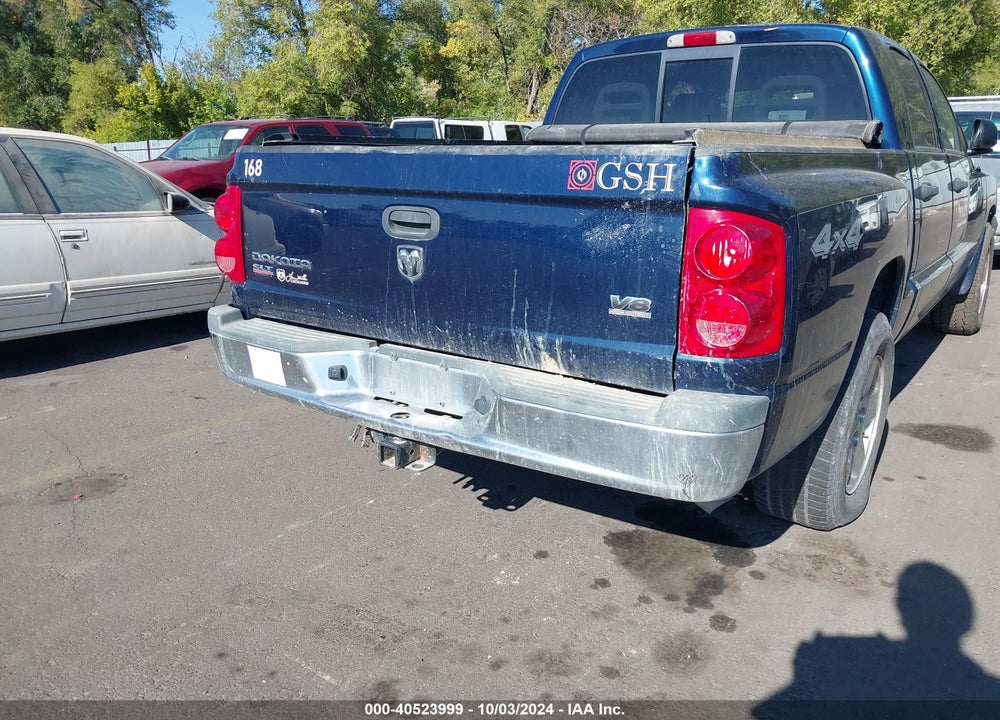 2005 DODGE DAKOTA SLT VIN: 1D7HW48J95S342425