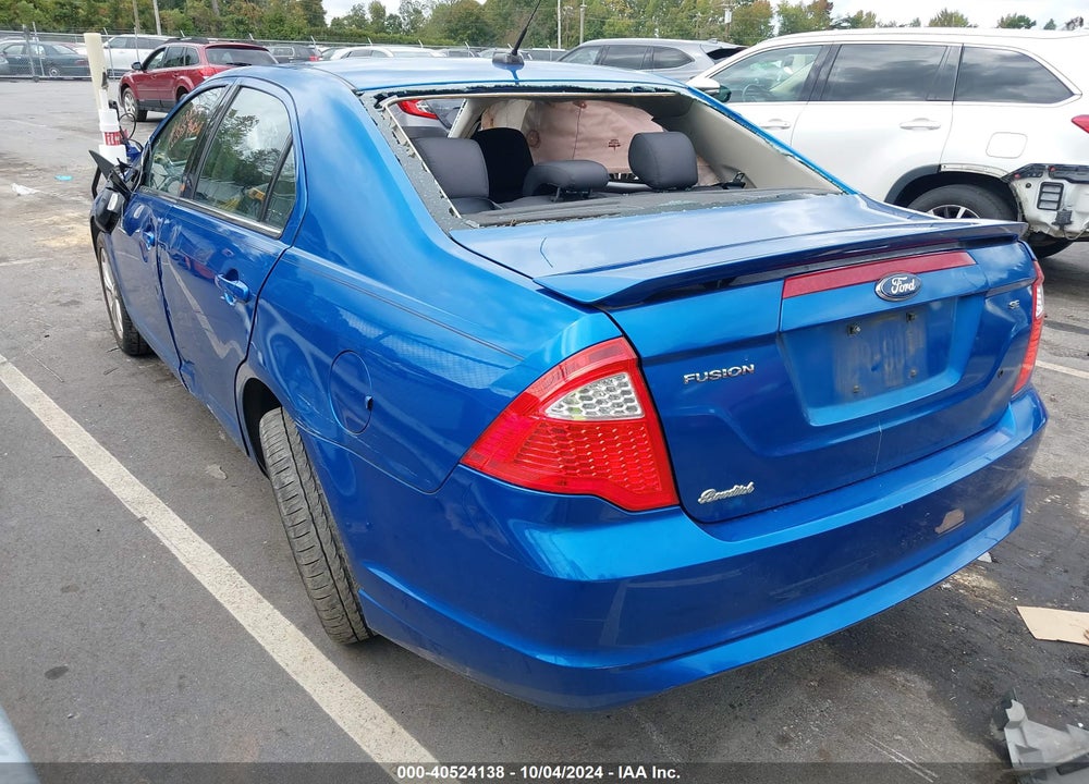 2012 FORD FUSION SE VIN: 3FAHP0HA6CR103851