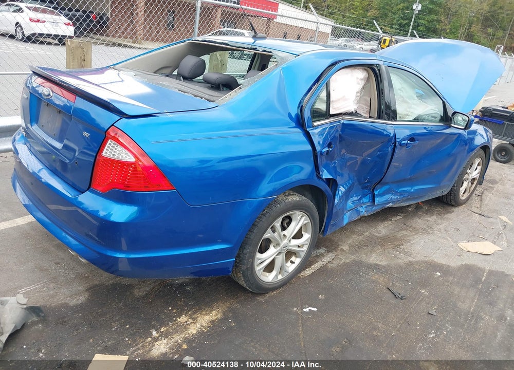 2012 FORD FUSION SE VIN: 3FAHP0HA6CR103851