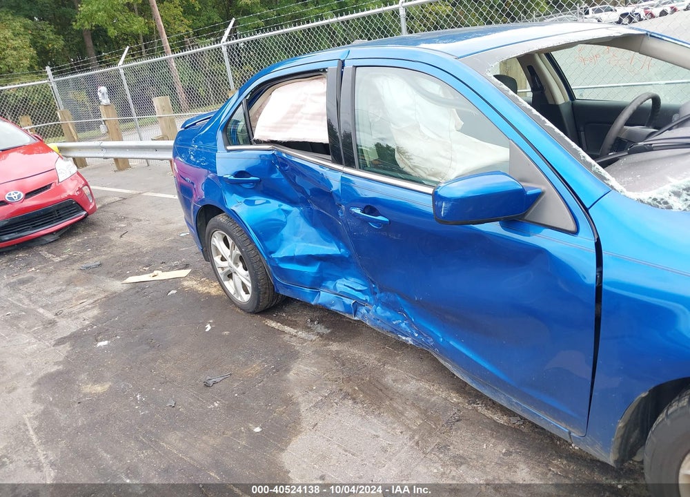 2012 FORD FUSION SE VIN: 3FAHP0HA6CR103851