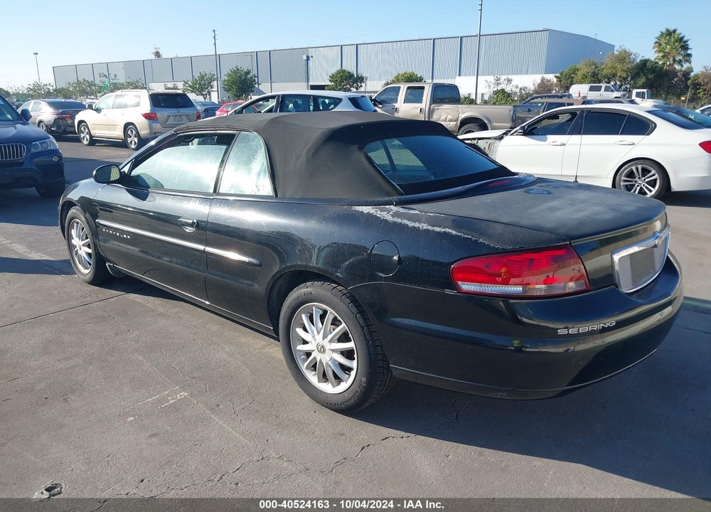 2001 CHRYSLER SEBRING LXI VIN: 1C3EL55U51N660470
