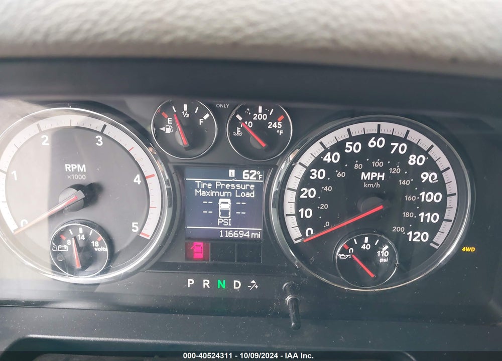2011 RAM 2500 ST VIN: 3D7UT2CL8BG609514
