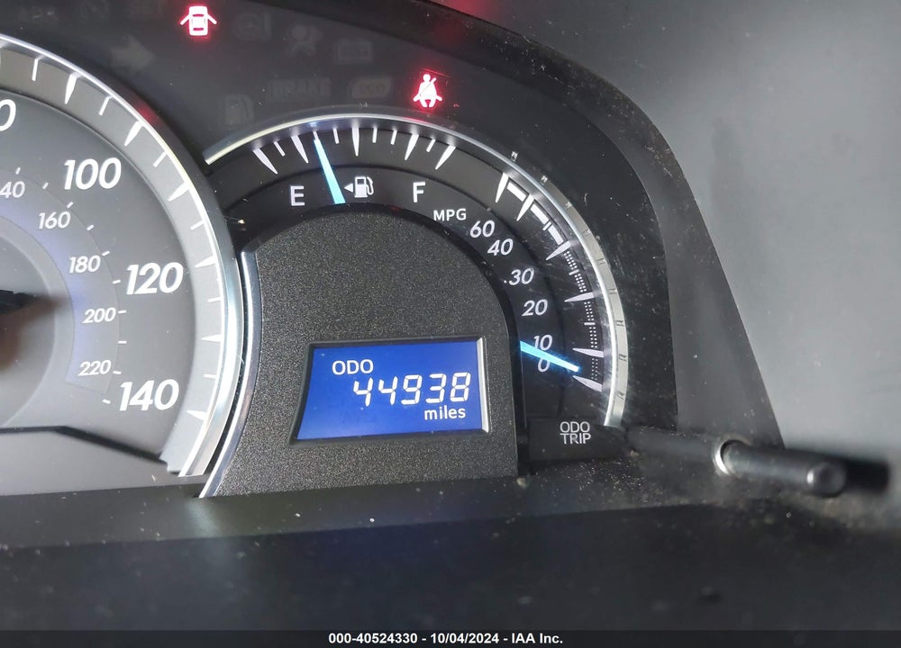 2012 TOYOTA CAMRY XLE V6 VIN: 4T1BK1FK9CU011573