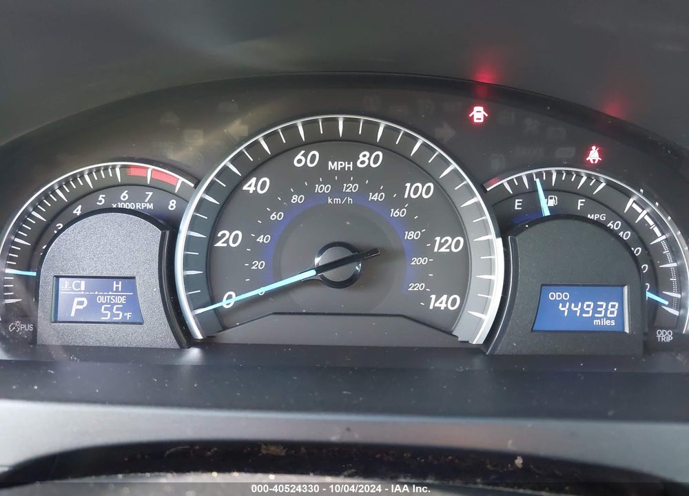 2012 TOYOTA CAMRY XLE V6 VIN: 4T1BK1FK9CU011573