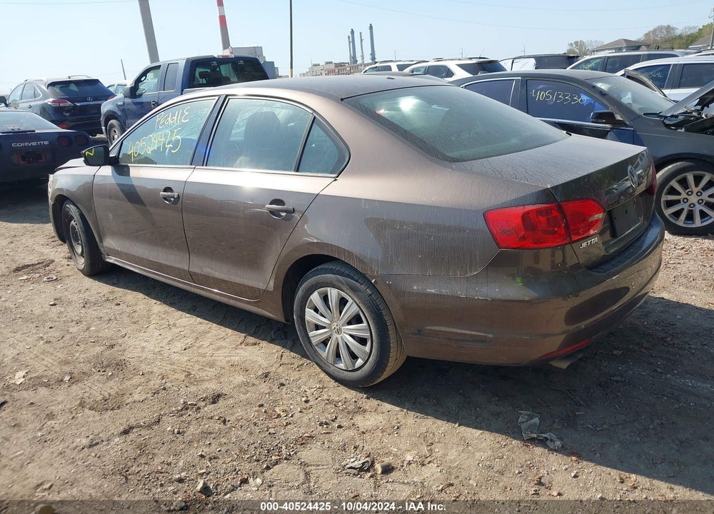 2012 VOLKSWAGEN JETTA 2.0L S VIN: 3VW2K7AJ2CM304660